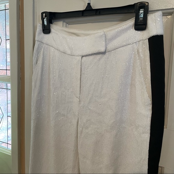 Rachel Zoe White Sequin Blazer and Pant Set - Picture 11 of 16